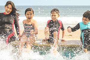 Children Splashing