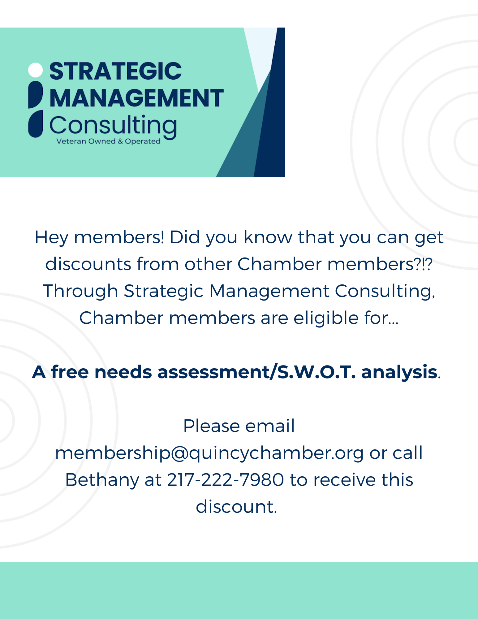 strategic management consulting flyer