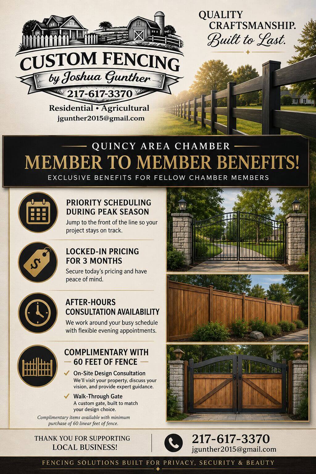 Quincy Area Chamber Member to Member Benefits w. Min