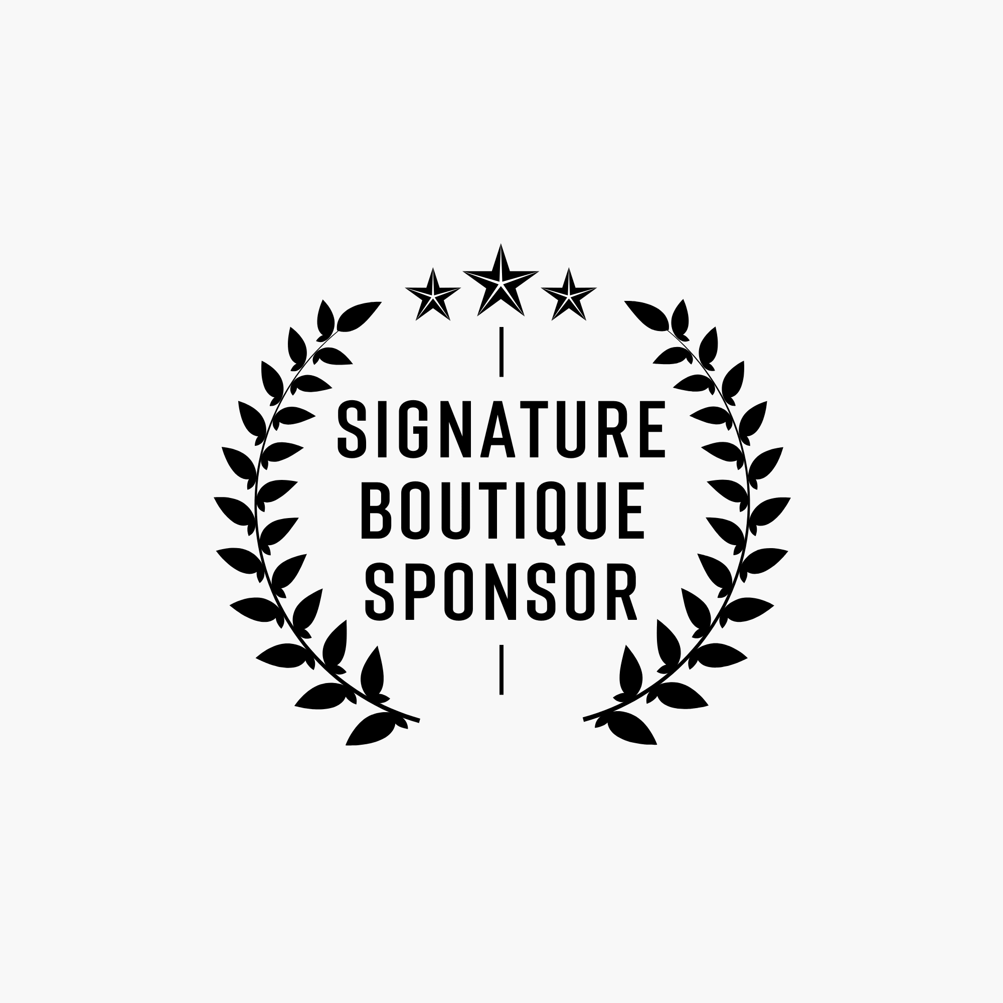 Black White Classic Best Product Award Laurel Wreath Logo