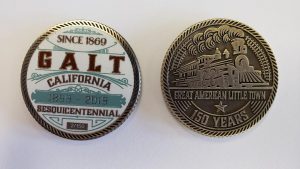 Galt 150th Limited Edition Challenge Coin Front and Back Photos of Coin