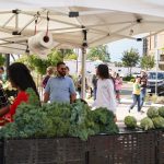 Photos of customers shopping at Galt Farmers Market