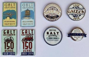 Galt 150th Celebration Commemorative Pins - Photos of all 8