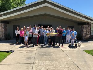 First Baptist Church group photo at ribbon cutting on May 27 2021