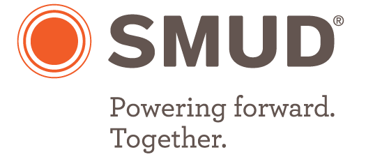 SMUD "Powering forward. Together." logo - 2021