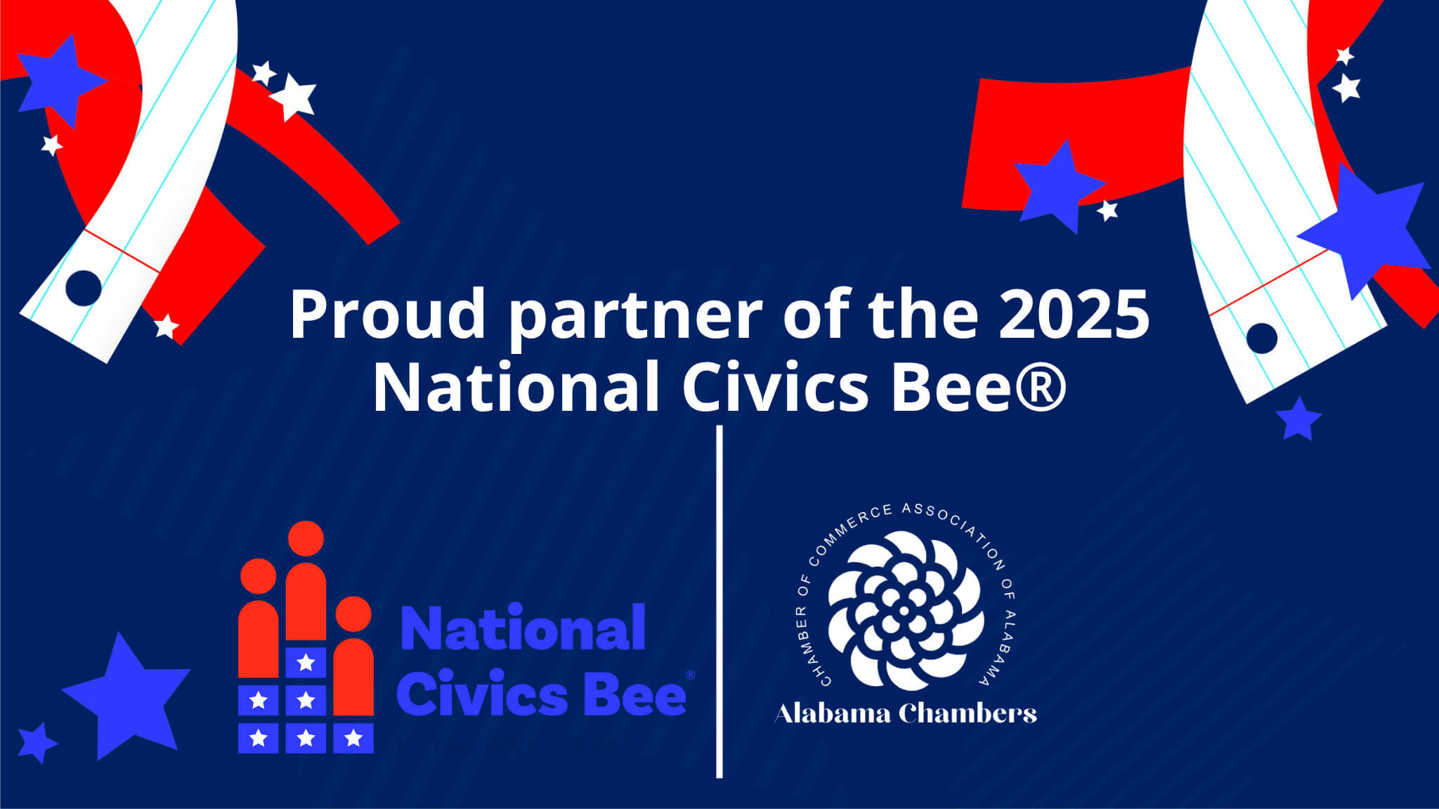 Proud partner of the 2025 Civics Bee® Proud partner of the 2025 Civics Bee®