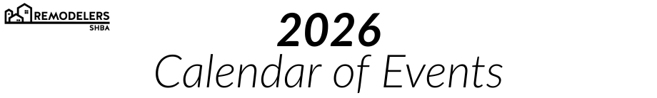 Remodelers calendar of events header