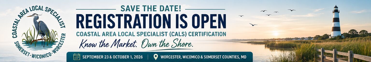 Coastal Area Local Specialist Registration Graphic