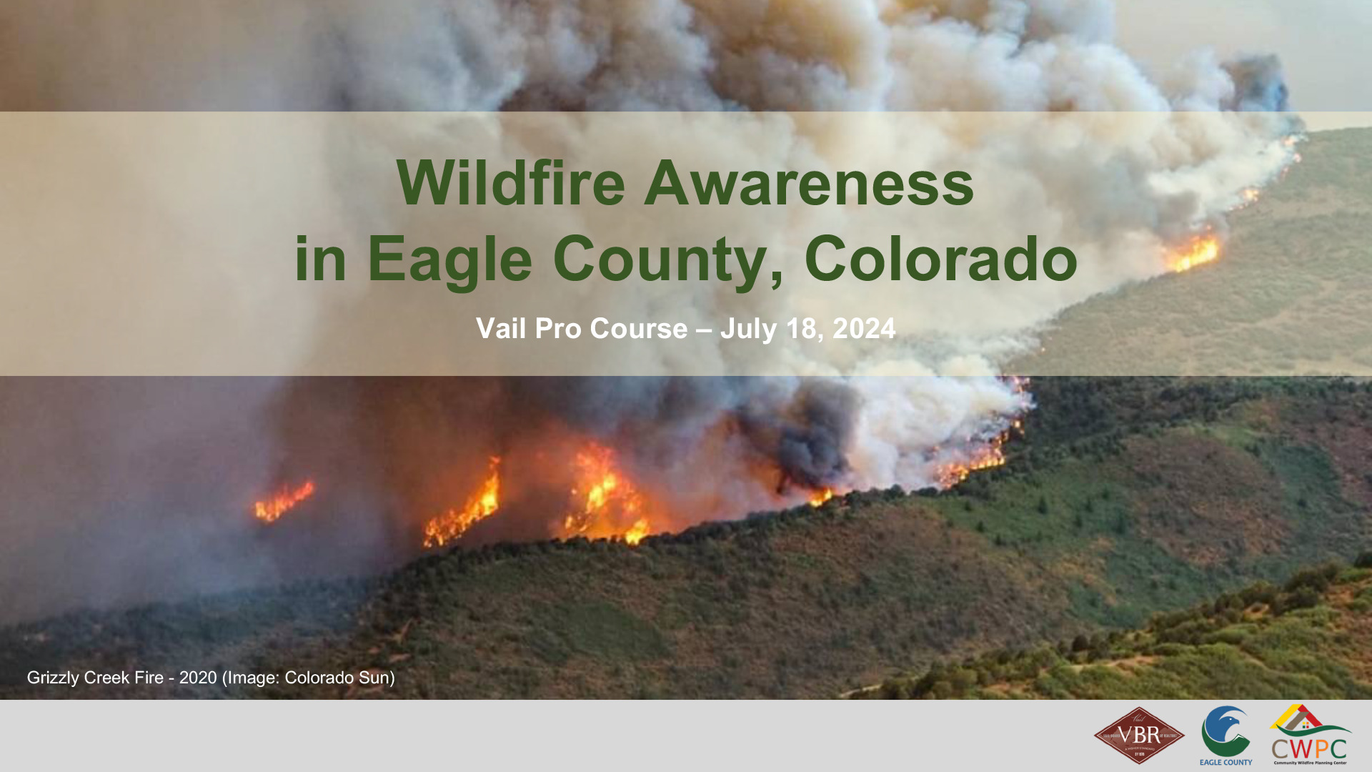 Opening slide for Wildfire Awareness - REALFire®