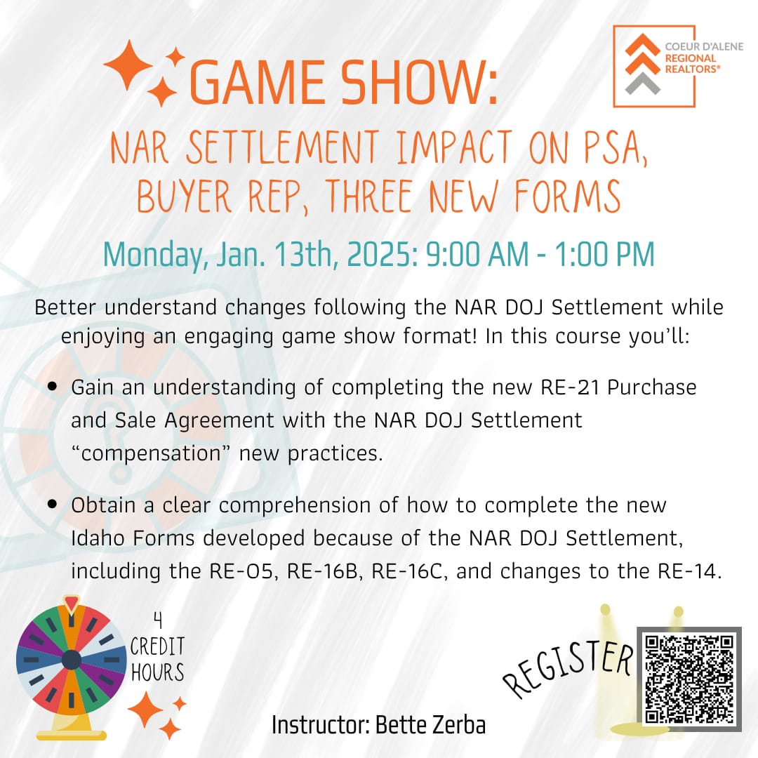 Game Show: NAR Impact on PSA, Buyer Rep, Three Forms