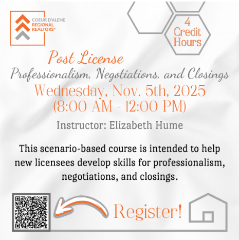 Post License Professionalism, Negotiations, and Closings
