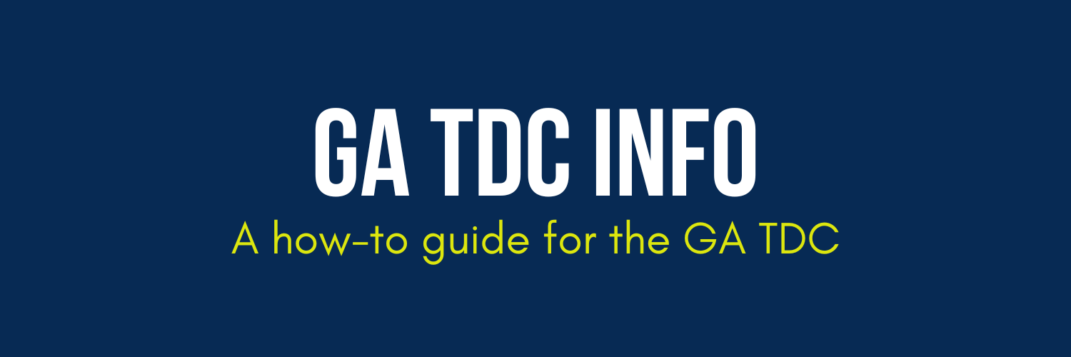 A how-to guide for the GA TDC