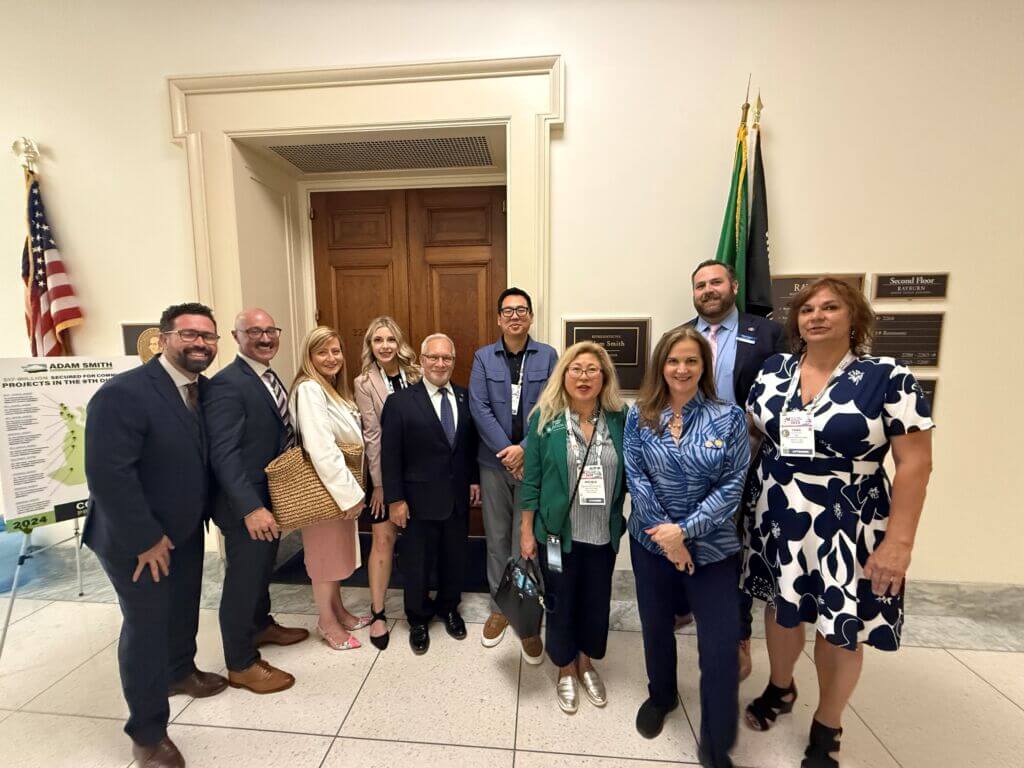 Adam Smith meeting SKCR heading in to meet with Rep. Adam Smith. We enjoyed effective meetings with the Washington delegation.