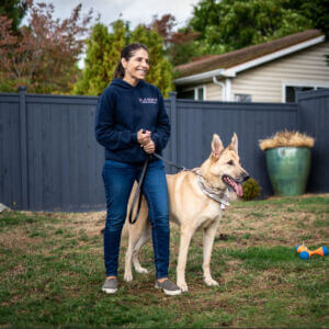 Judie O'Brien training dogs