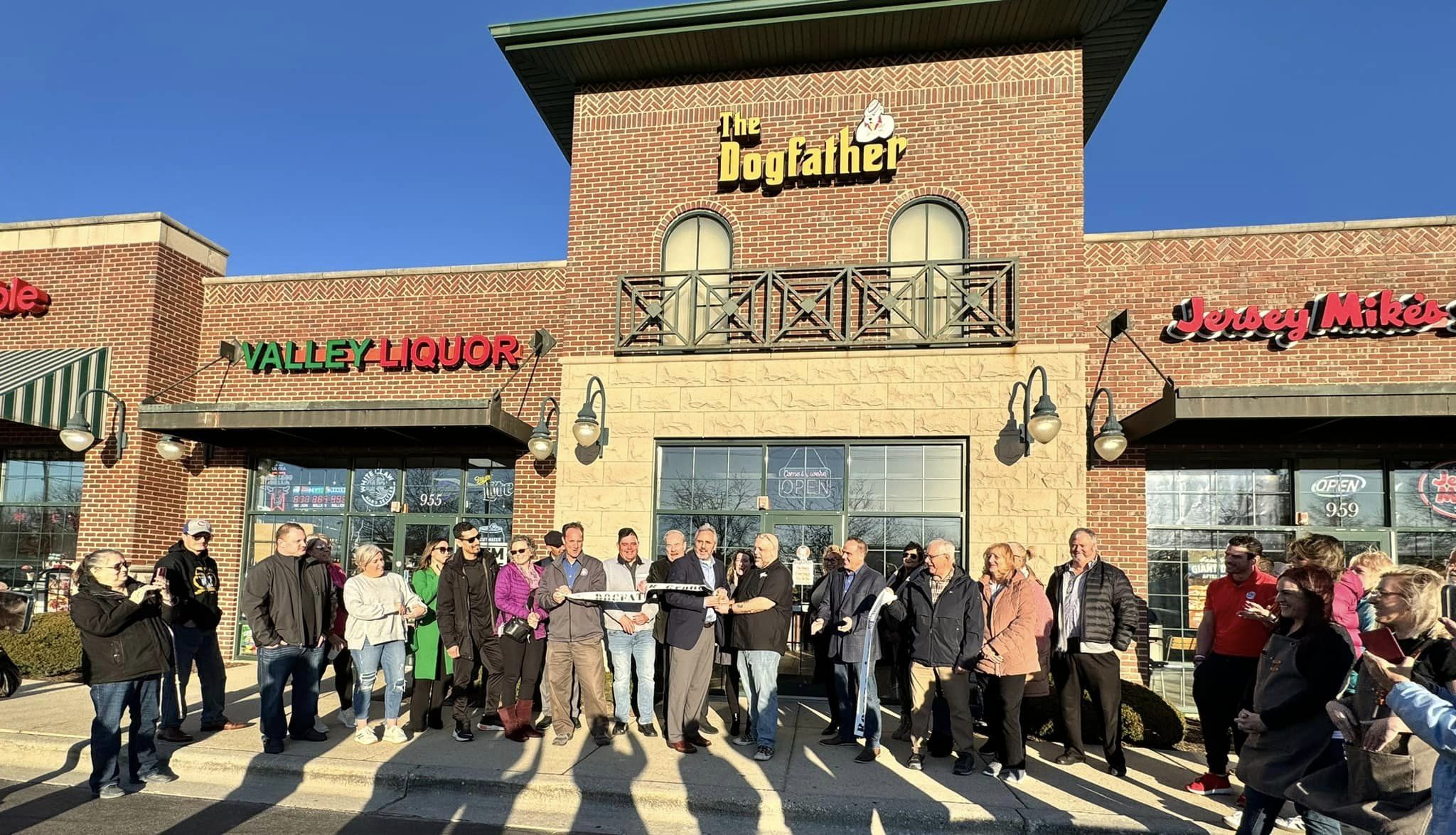 Dogfather ribbon cutting