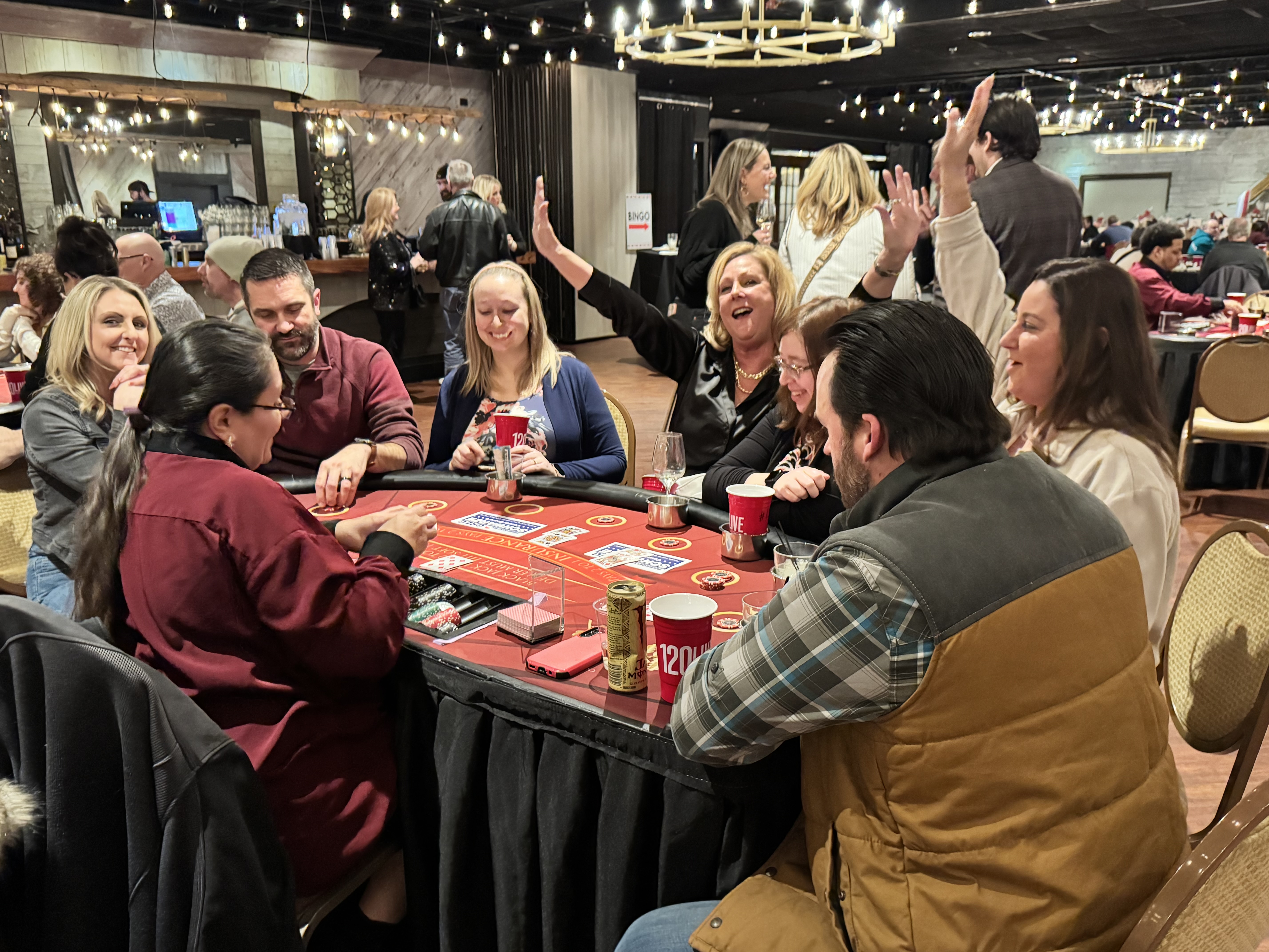 Having a blast at the Chamber Casino NIght