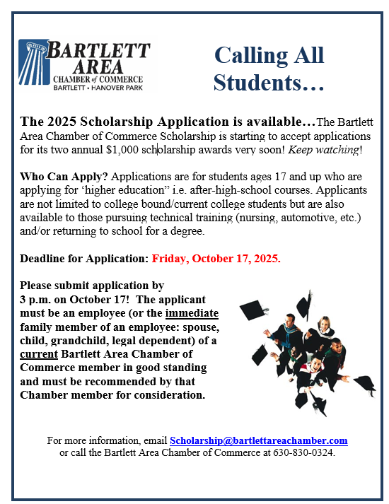 Scholarship 2025 flyer without QR code