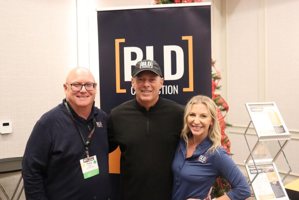 BLD Regional Field Managers Heather and Tony with Keynote Speaker Coach Bill Busch