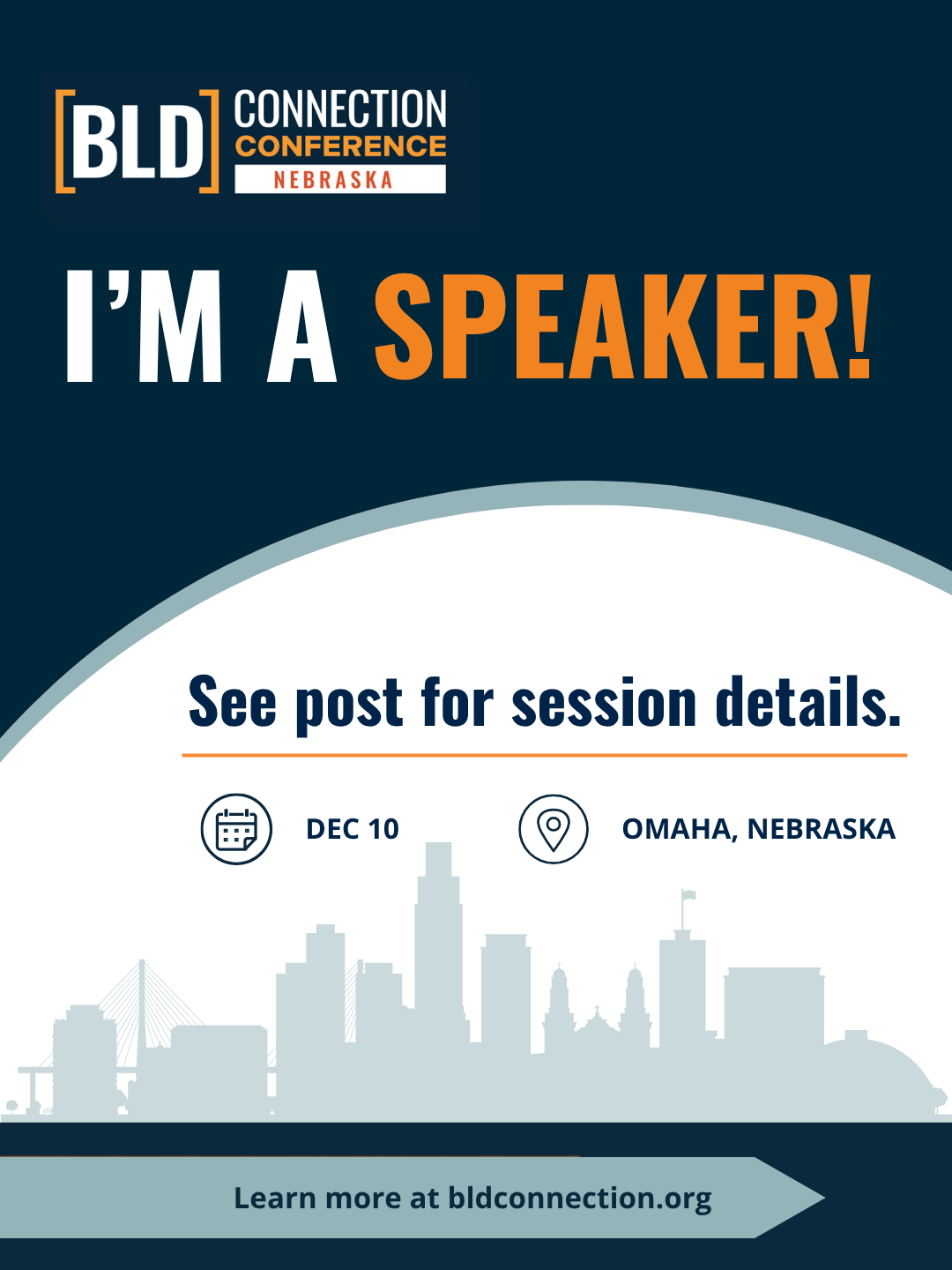 Nebraska Connection Conference generic speaker graphic