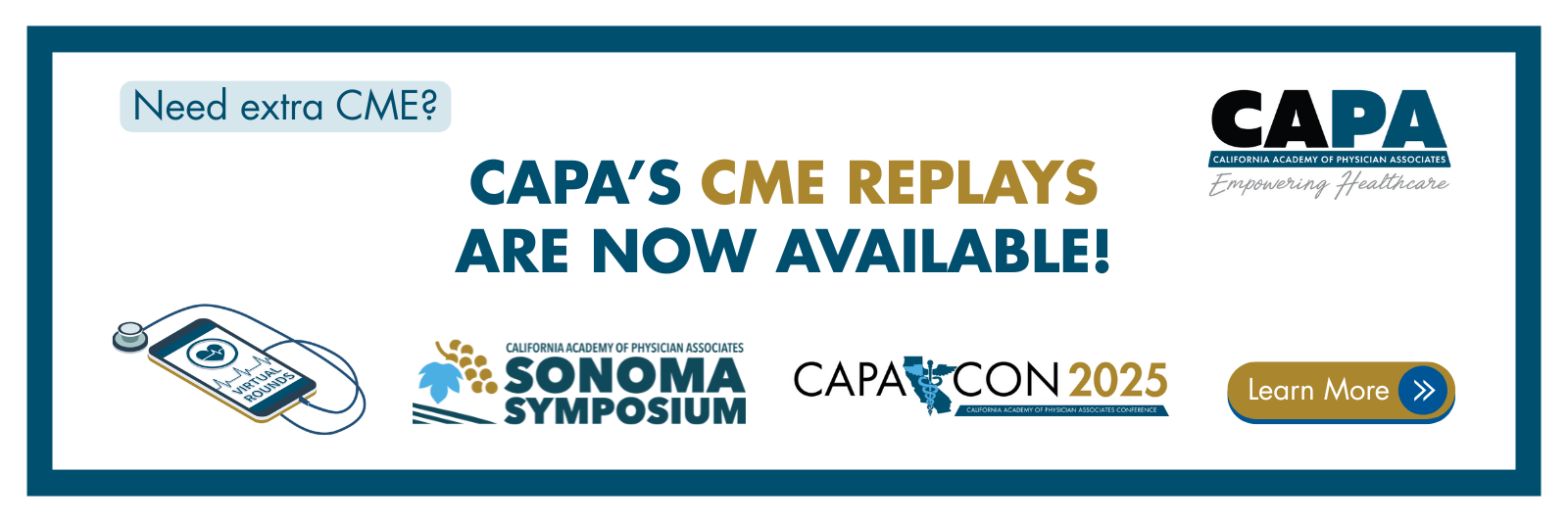 Replays are now available for additional CME. Available until December 31st, 2025.