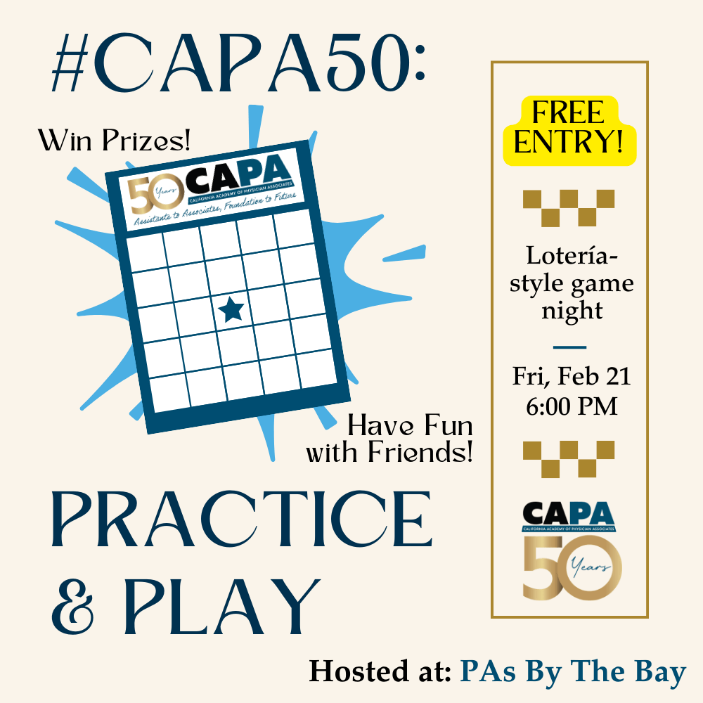 Join us on Friday, February 21 for #CAPA50, a CAPA-themed game night!