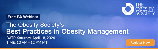 The Obesity Society free webinar on April 18