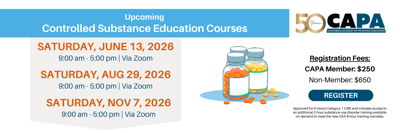 CSEC courses on June 13, August 29 and November 7, 2026