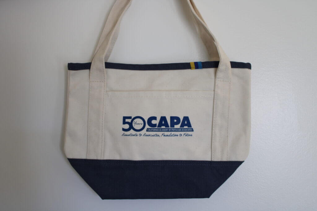CAPA 50th anniversary mini tote