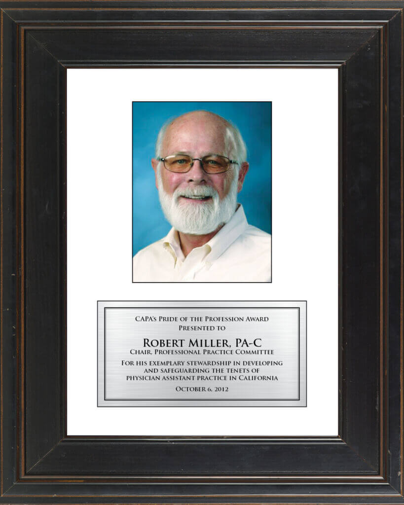 CAPA's Pride of the Profession Award to Bob Miller