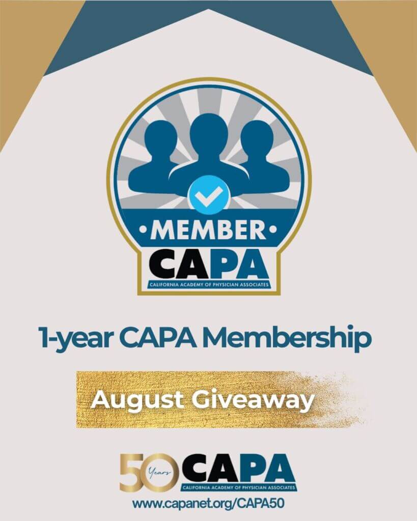 August's prize is for a 1-year CAPA membership