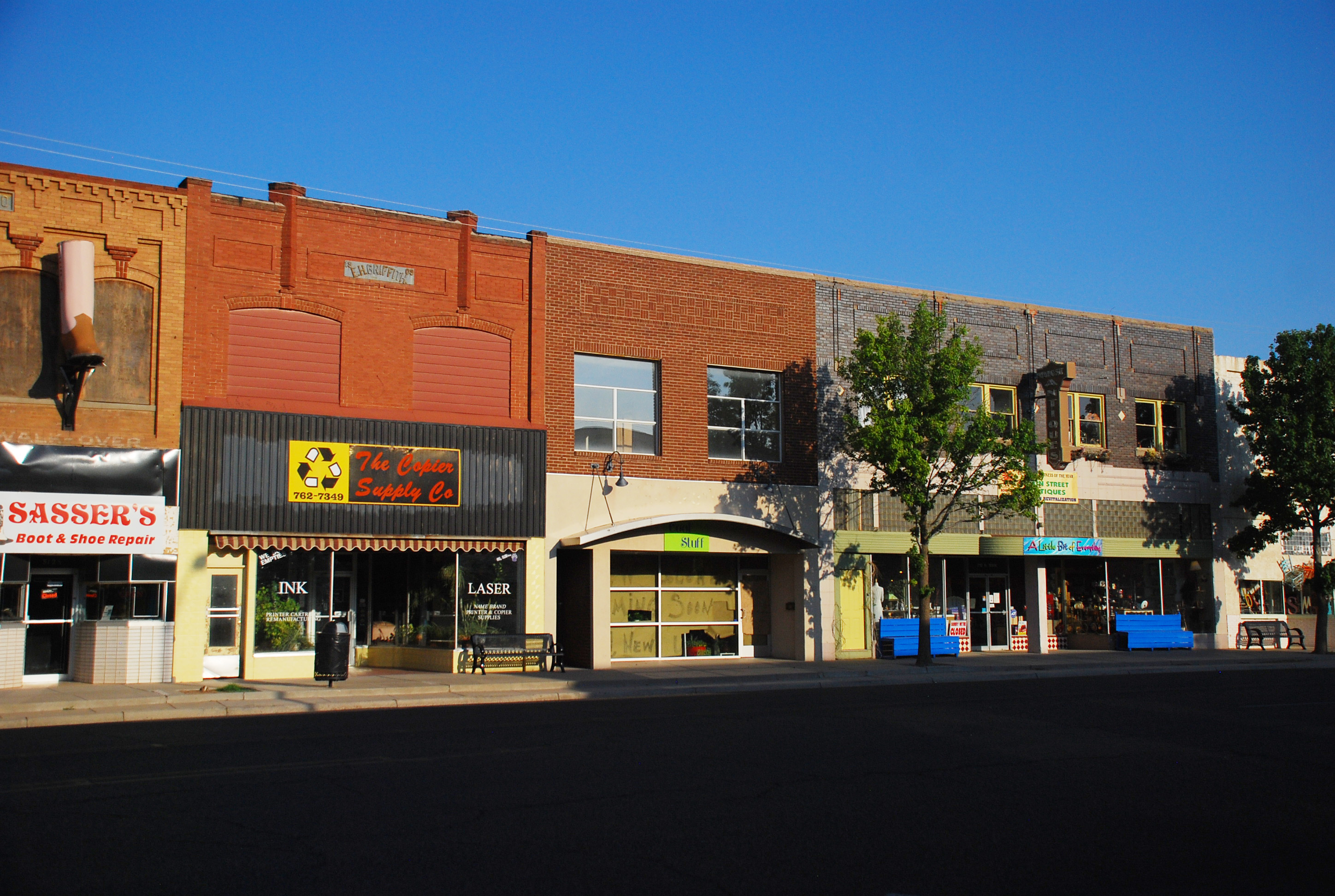 A photo of historic downtown Clovis, New Mexico