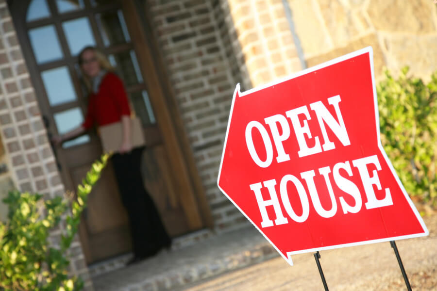 open house sign