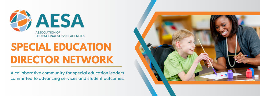 SPED Network Banner Special Education teacher with a student