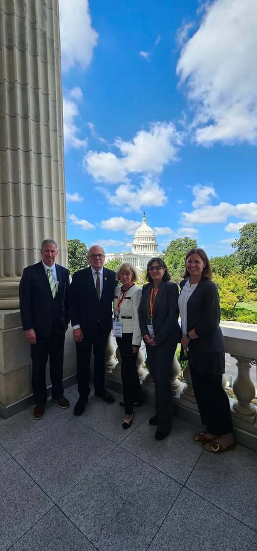Massachusetts members with their representative, Congressman Jim McGovern.