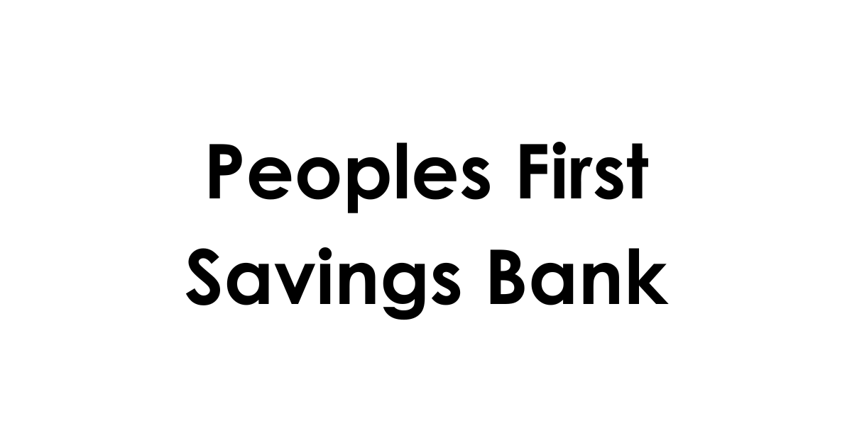 Peoples First Savings Bank