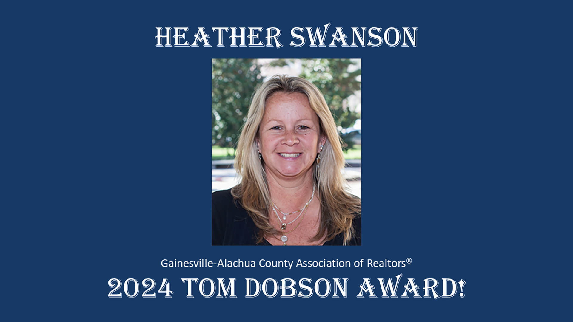 2024 Tom Dobson Award - Heather Swanson