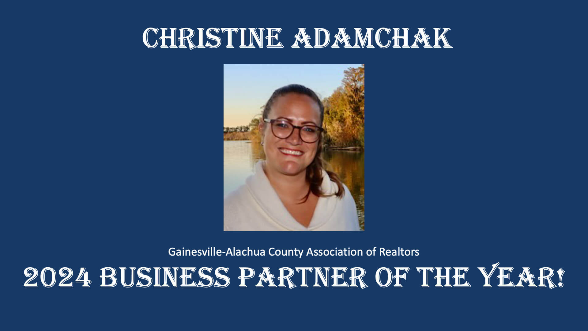 2024 Business Parther of the Year - Christine Adamchak