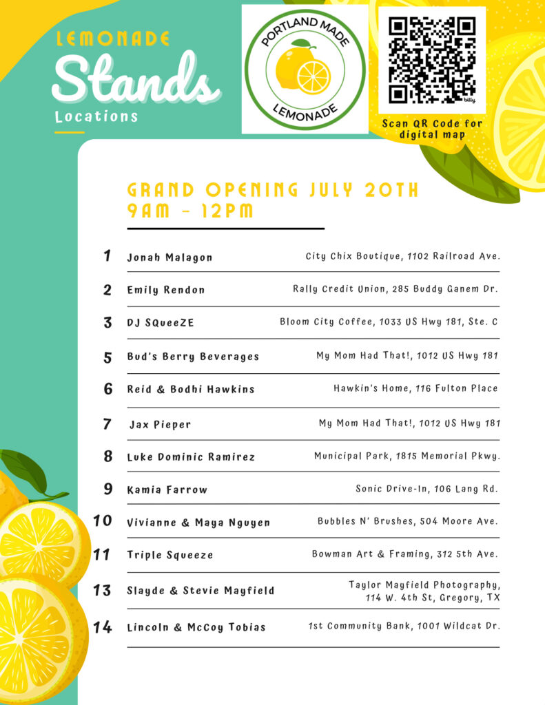 Lemonade Stands list 2024 (5)