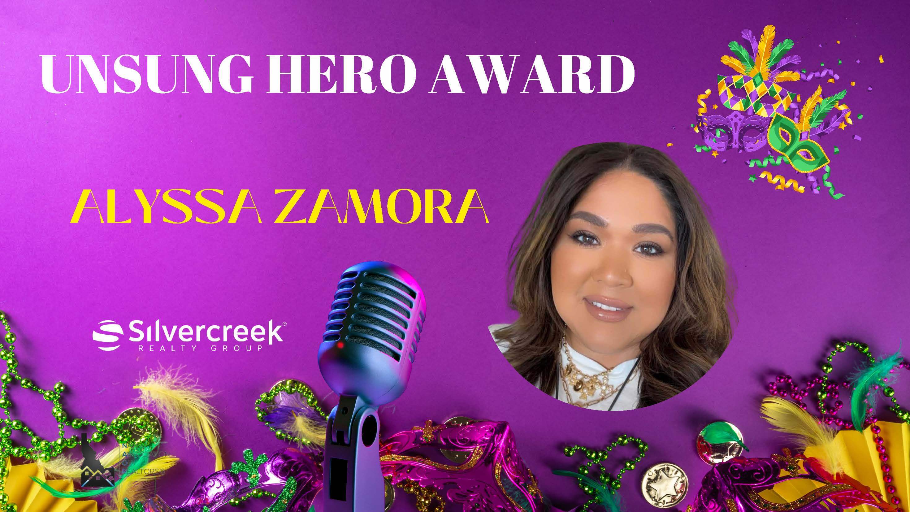 2025 Unsung Hero Award Alyssa Zamora