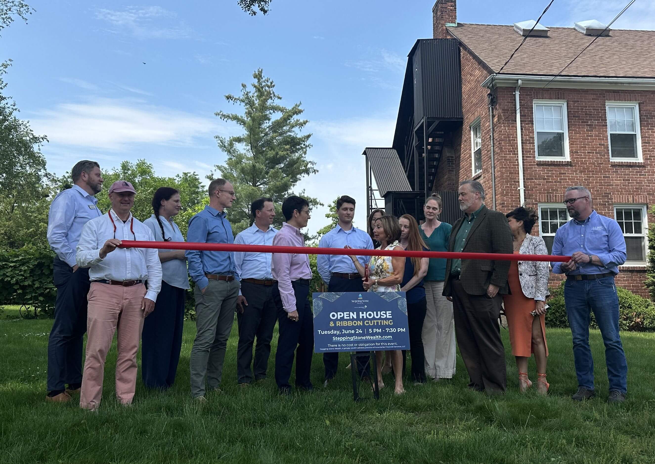 Stepping Stone Wealth Ribbon Cutting Stepping Stone Wealth Ribbon Cutting
