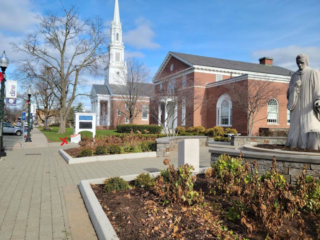 Noah Webster Statue and Library