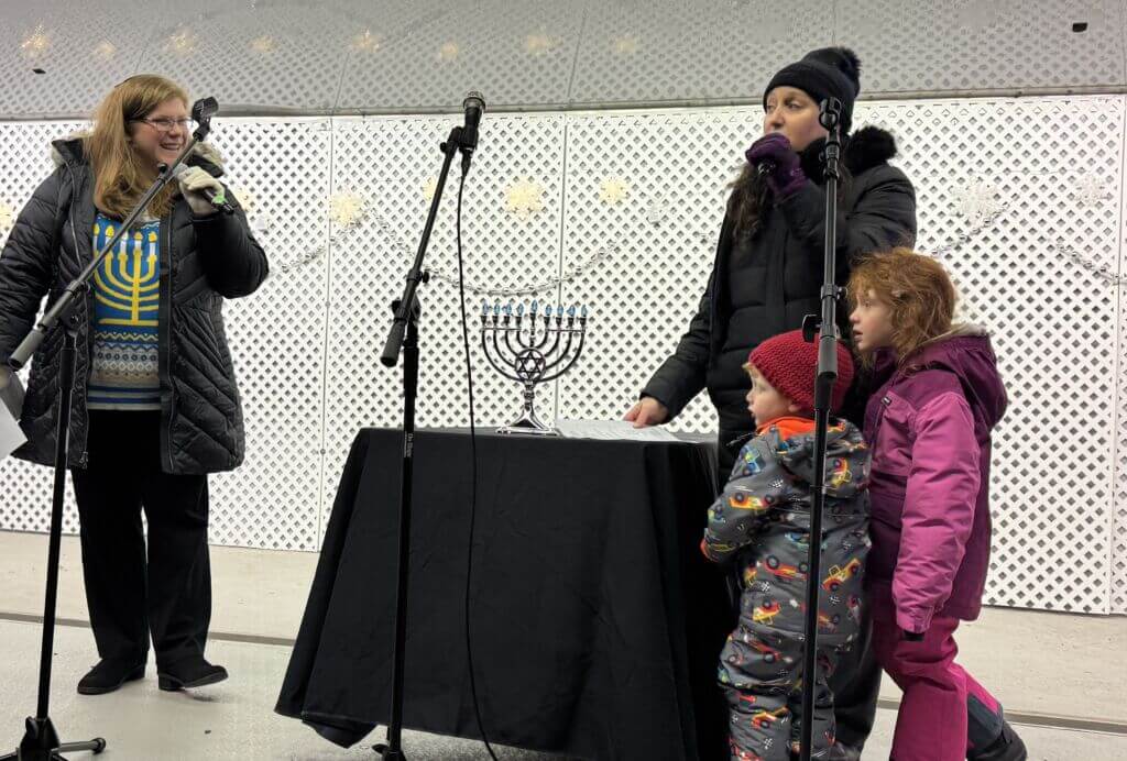 Menorah Lighting Menorah Lighting at the Holiday Stroll