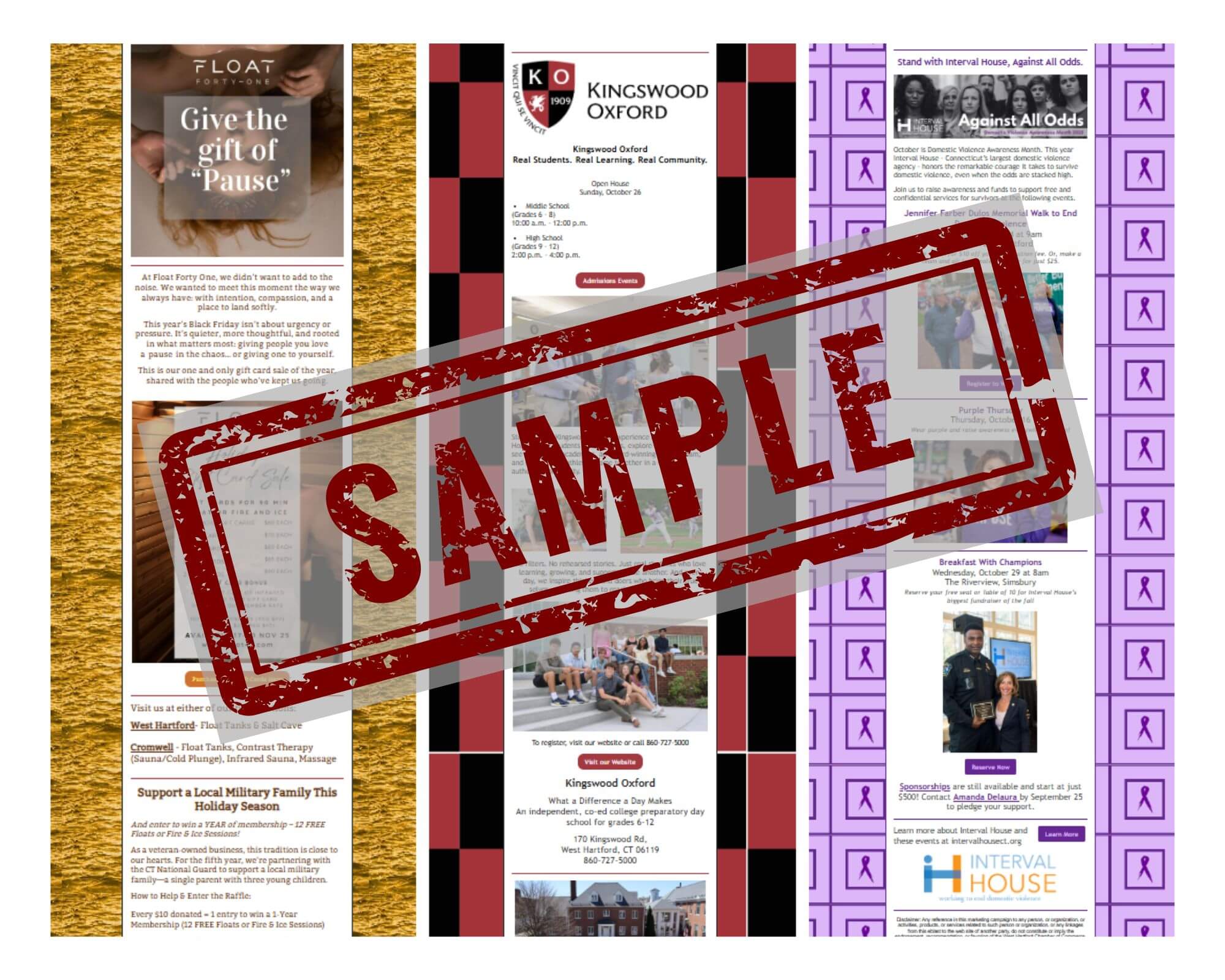 samples of sent eblasts