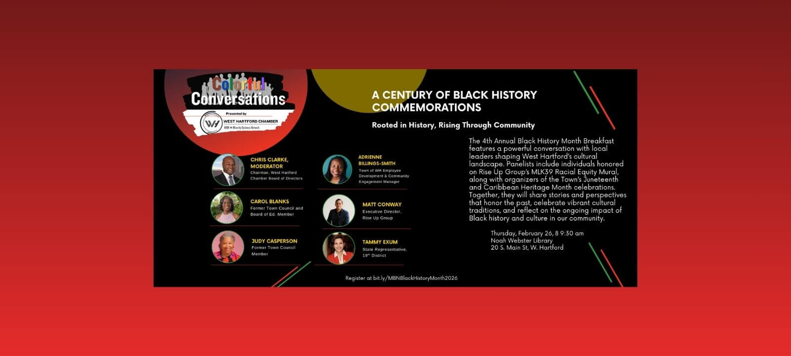 West Hartford Chamber 4th Annual Black History Month Breakfast