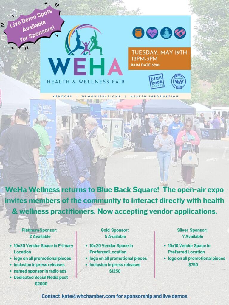 WeHa Wellness 2026 Sponsorship flyer