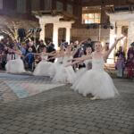ballerinas perform at the holiday stroll