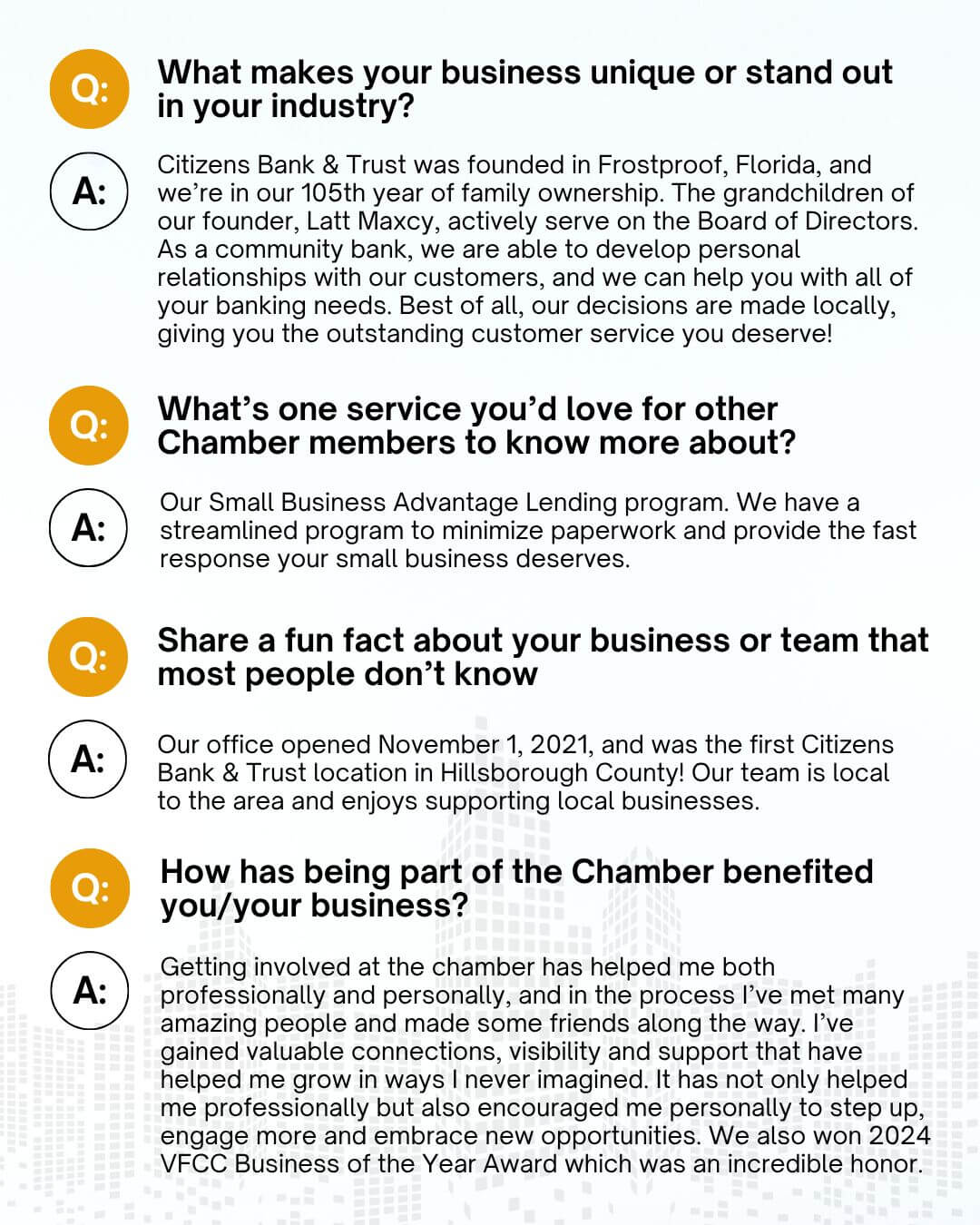 2 - Citizens Bank &amp; Trust (orange)