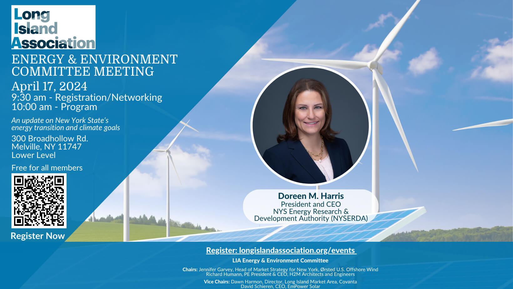 Energy &amp; Environment Committee - Doreen Harris - April 17th (Facebook Cover)