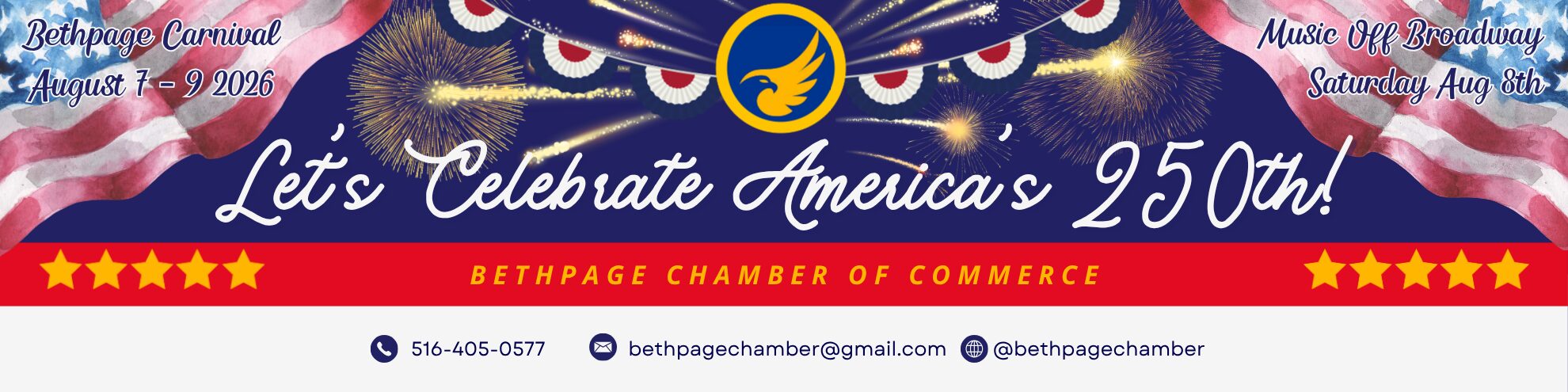 Bethpage Carnival Aug 7 - 9 Music Off Broadway Aug 8th at 8pm