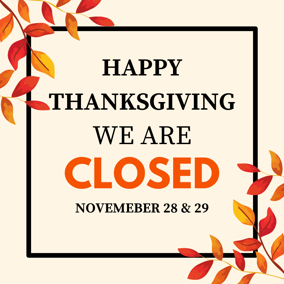 closed thanksgiving